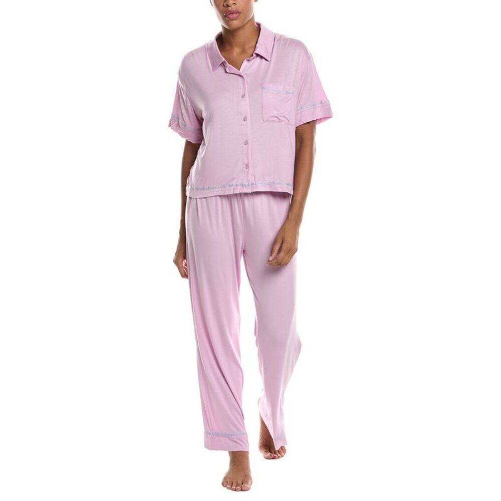 Honeydew Womens  2Pc Sweet Solstice Short Sleeve Pajama Set, Pink